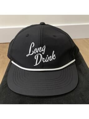 New Long Drink Logo Rope Hat Snapback Adjustable Cap NWOT